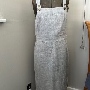 "YSTR" Light Heather Grey Linen/Cotton Blend Jumper
